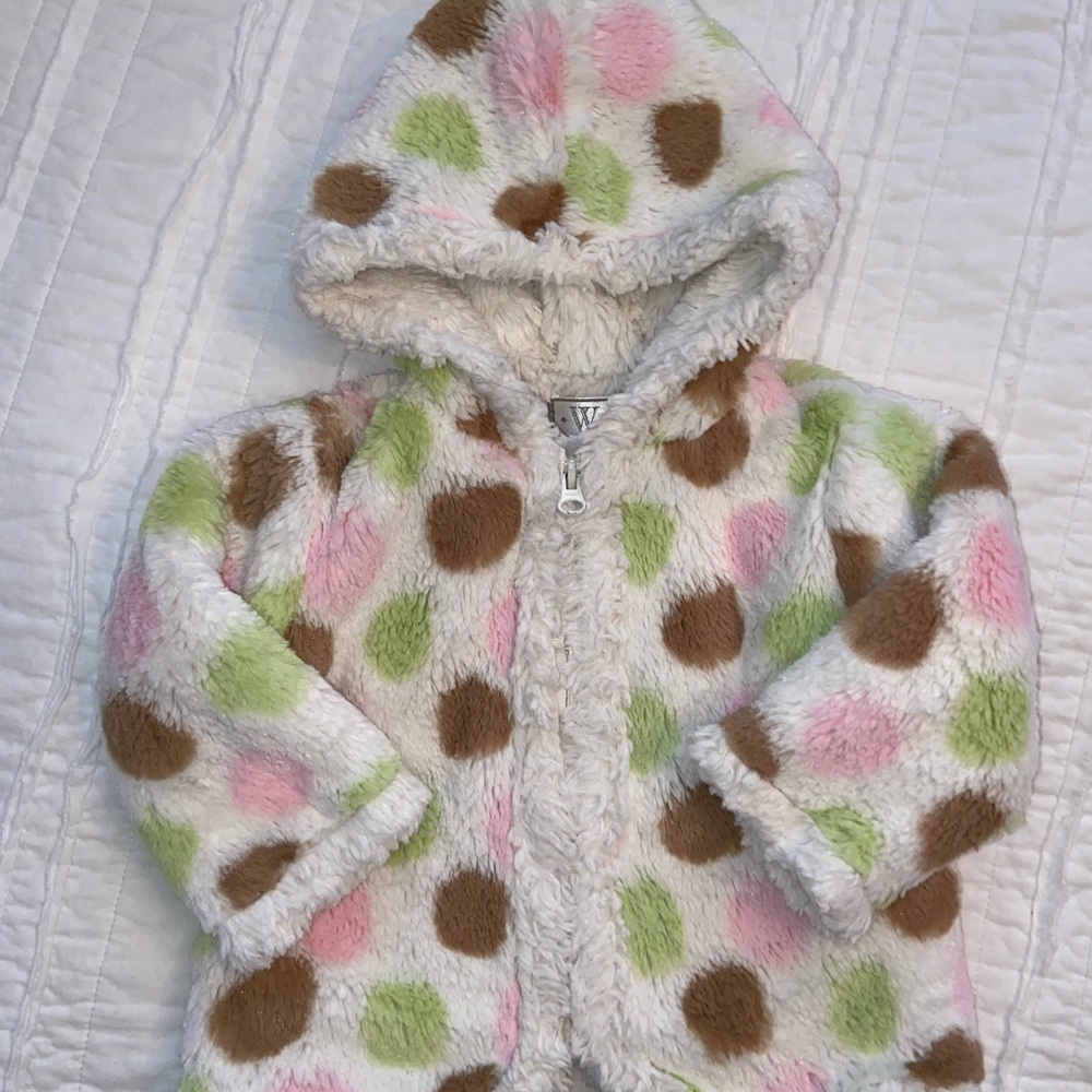 Widgeon Polka Dot Hooded Baby Coat